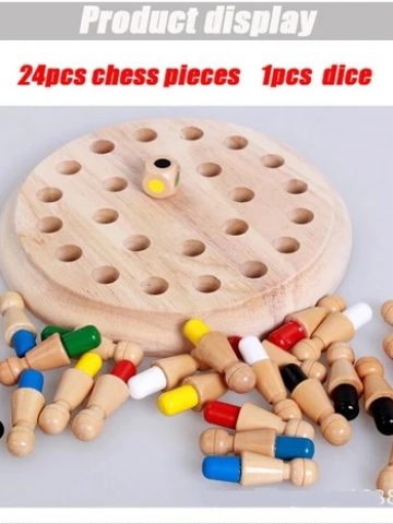 Wooden Memory Match Stick Chess 12_Result